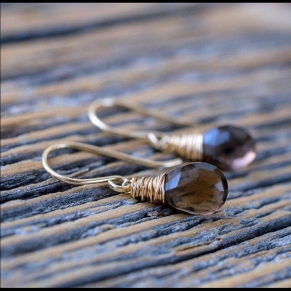 π π Smoky quartz earrings π - Picture 4 of 5